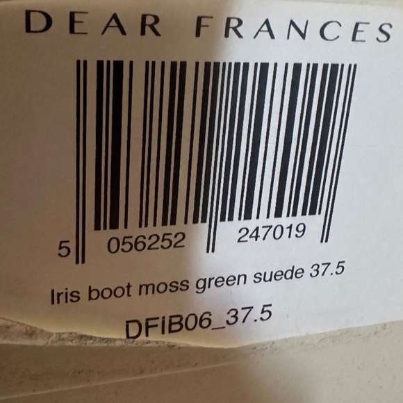 Dear Frances Iris Boot • Ankle Sock Bootie • Moss Green Suede • 37.5 7.5 • $700 - Picture 9 of 9